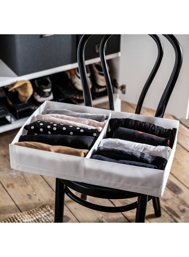 Pan Home Ease 2-compartment Foldable Storage Box 34x51x10cm - White - Image 4