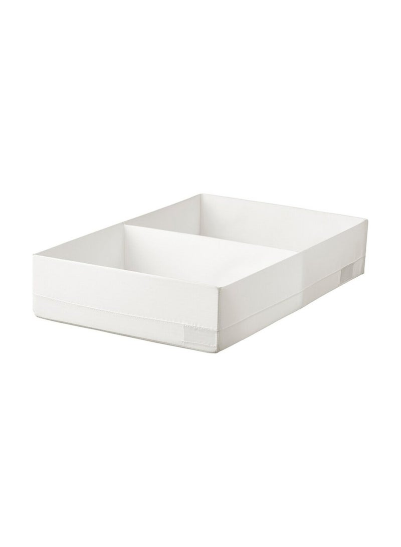 Pan Home Ease 2-compartment Foldable Storage Box 34x51x10cm - White - Image 1