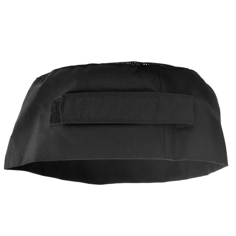 2pcs Breathable Mesh Chef Professional Catering Chefs Hat with Adjustable Strap Black - Image 1