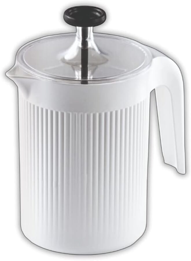 Snips Remix Cappuccino Milk Frothier, 10 x 14.50 x 15.30 cm Size, 0.50 Liter Capacity, White
