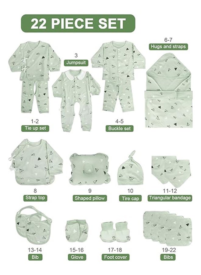 بيوينتي 22 قطعة من أجهزة الكمبيوتر صندوق هدايا الطفل, مجموعة ملابس حديث الولادة مجموعة هدايا ملابس الطفل, مجموعة هدايا حديث الولادة, مجموعة ملابس حديث الولادة صندوق هدايا الطفل للأولاد والبنات - Image 2