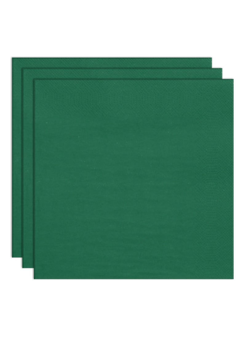 Dark Green Paper Napkins 24cm 20-Pack