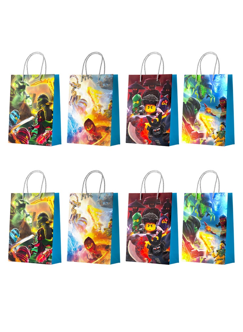 FRUITFUL PARTY Ninja Favor Bags - 16 Pcs Ninja Party Bags, Ninja Birthday Favor Bags, Ninja Candy Bags for Boys/Girls Kids Ninja Theme Birthday Party Decoration Supplies - Image 1
