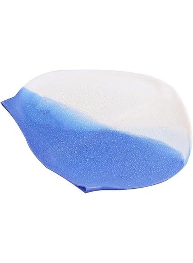 MUMS PLANET High-performance silicone swim cap with a hydrodynamic shape, one size fits all for adults - multi-color-Swimming cap - beach and pool supplies - Image 2