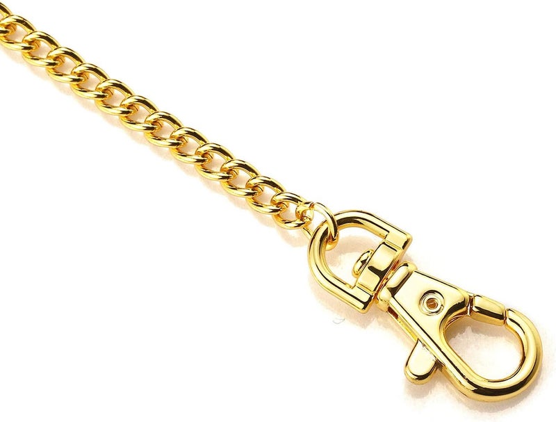 BoShiYa Pocket Watch Chain Gold/Silver Vintage Metal Alloy Albert Vest Lobster Clasps Chain Link - Image 5