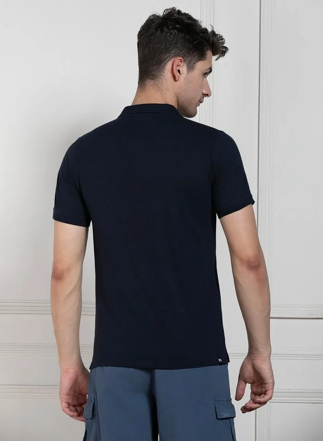 Dennis Lingo Single Jersey Regular Fit Polo with Half Zip Placket