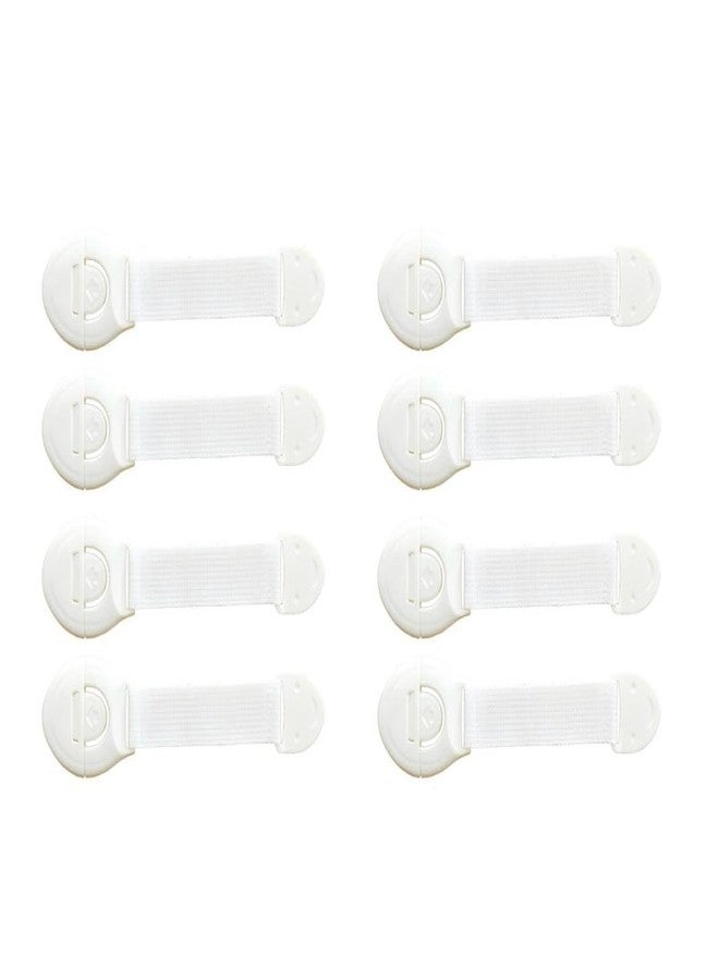 ClickFit Child Safety Cabinet Locks - Baby Proofing Latches for Drawers, Cabinets, Appliances - No Tools Needed, Strong Adhesive, Easy Install - Kids Safety Locks (8, Standard) - Image 1