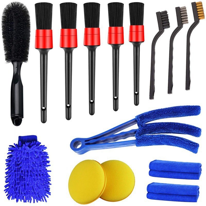 15-Piece Car Air Outlet Detail Gap Brush Gap Detail Brush Car Cleaning Brush Suit Detail Brush Suit - Image 2