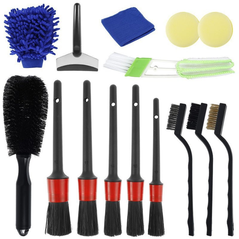 15-Piece Car Air Outlet Detail Gap Brush Gap Detail Brush Car Cleaning Brush Suit Detail Brush Suit - Image 5