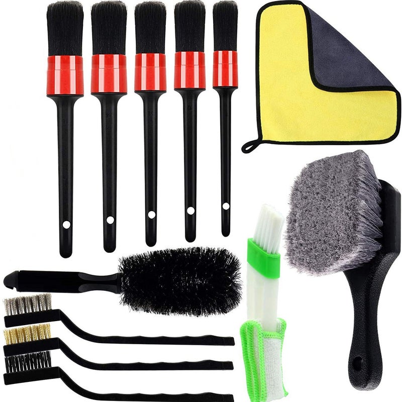 15-Piece Car Air Outlet Detail Gap Brush Gap Detail Brush Car Cleaning Brush Suit Detail Brush Suit - Image 3