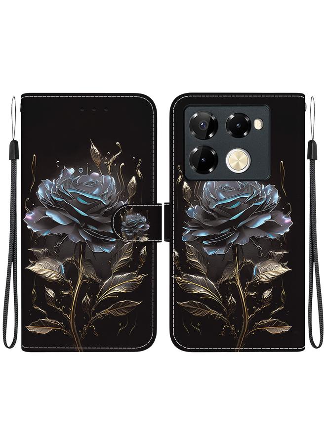 Zaboon Case For Infinix Note 40 Pro 5G / 40 Pro 4G Crystal Texture Colored Drawing Leather Phone Case - Image 1