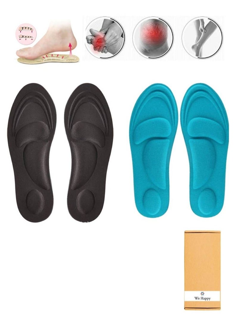 We Happy 4D Foam Comfort Shoe Insole Help Against Foot Pain Cushioning Metatarsal Arch and Heel Support - Image 1