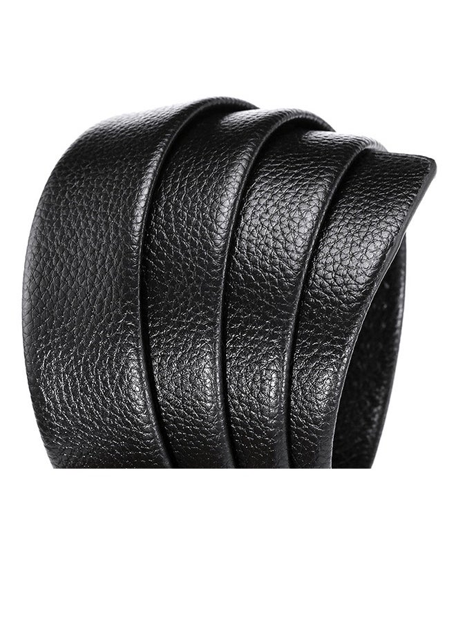 Generic Men's Belt, Stylish And Classic Design, Suitable For Work, Business And Leisure. Men's Formal Belt Black Jeans Belt  - Image 4