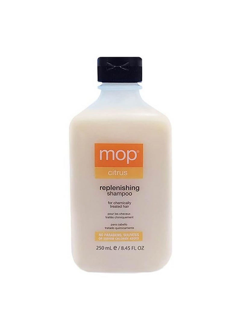 Mop MOP Citrus Replenishing Shampoo For Chemically Treated Hair  Replenishes Restores  Hydrates Damaged Hair Adds Shine  Paraben  Sulfate Free  - Image 1