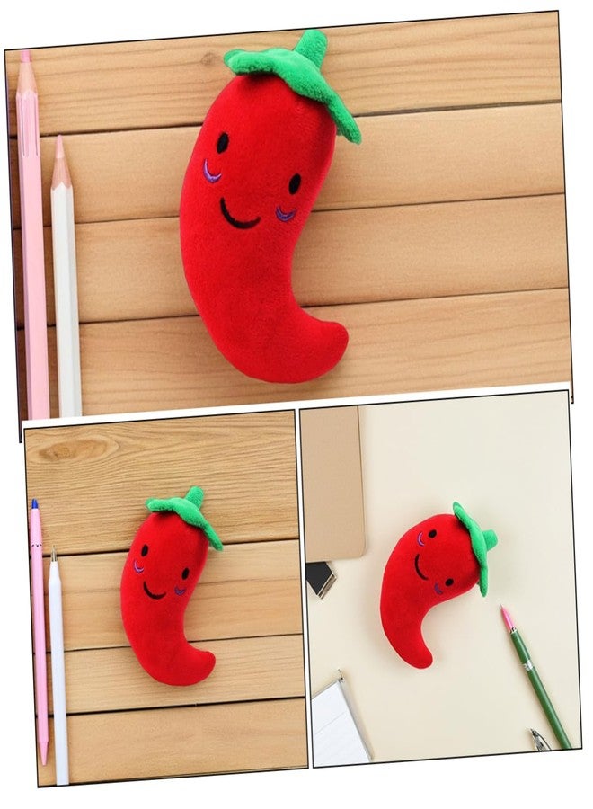 JOINPAYA 5Pcs Squeaky Dog Chew Toys Interactive Pet Sound Toys Chili Pepper Shape for Indoor Outdoor Pet Entertainment and Teething Training 4.72X1.96X1.18In - Image 3