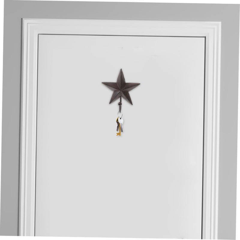 Vintage Iron Wall Mount Hooks Multi Functional Coat Hanging Decorative - Image 4