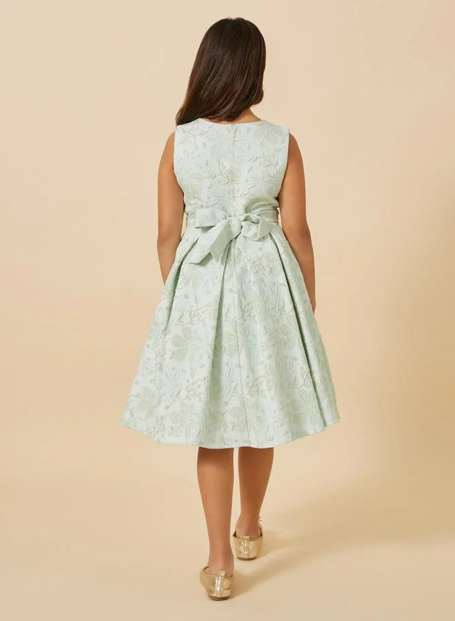 Styli Floral Fit-and-Flare Dress
