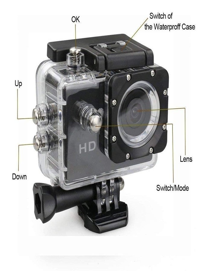 VYNEX 2K HD Outdoor Action Camera | Waterproof Sports Camcorder with Wide-Angle View | Travel & Adventure Video Camera for Hiking, Surfing & Biking - Image 4