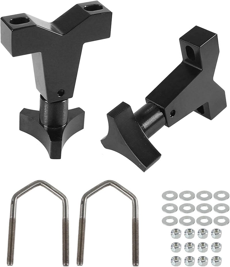YESHMA High-Lift Jack Tube Mount 1-2.5" (Round/Square) for SUV Truck RZR Offroad Polaris - Black - Image 1