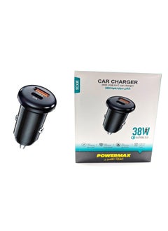 PowerMax 38W High-Speed Car Charger – Dual USB Ports with Quick Charge 3.0, Compact & Durable Universal Car Adapter for Fast Charging  - Image 2