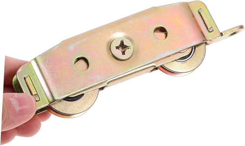 Aluminum Alloy Sliding Door Roller 2Pcs Double Bearing Smooth Quiet Pulley Wheel Replacement - Image 4