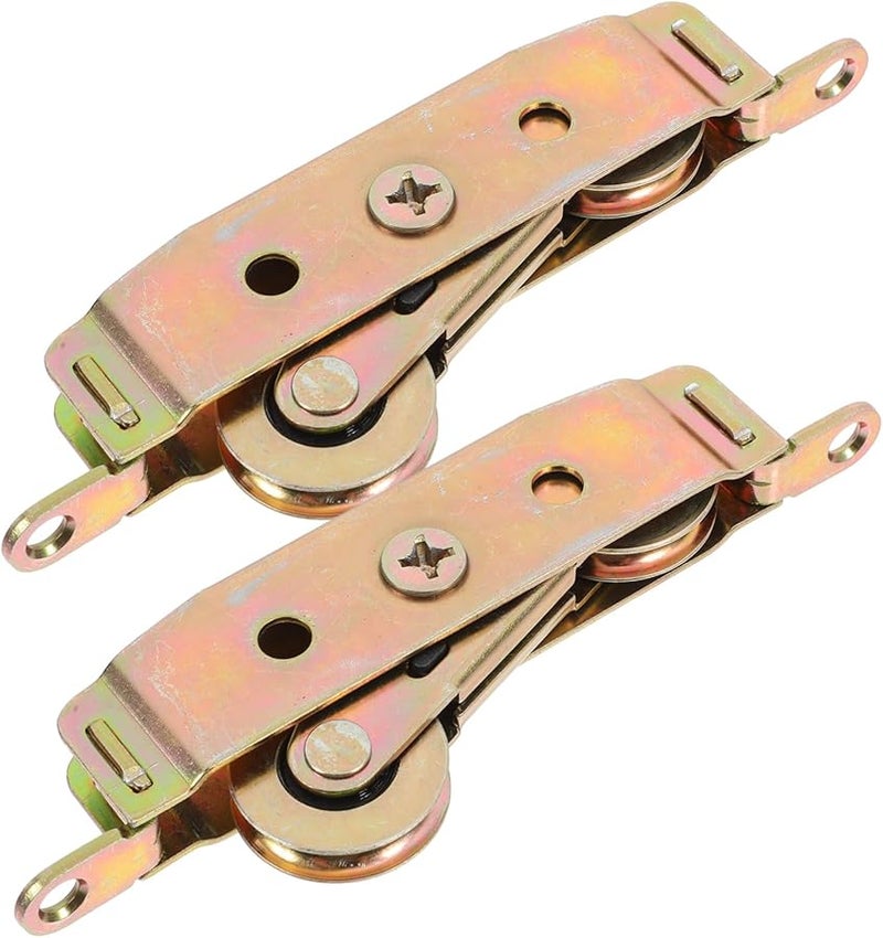 Aluminum Alloy Sliding Door Roller 2Pcs Double Bearing Smooth Quiet Pulley Wheel Replacement - Image 1