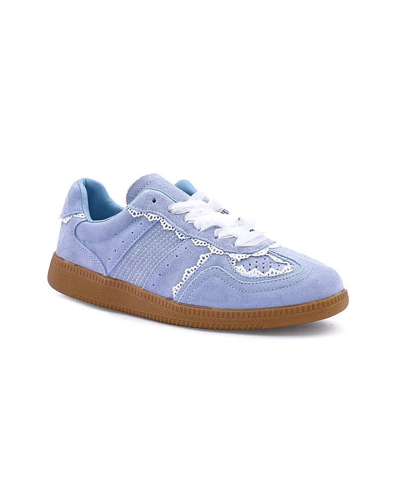 IconStyle Womens low-top suede sneakers