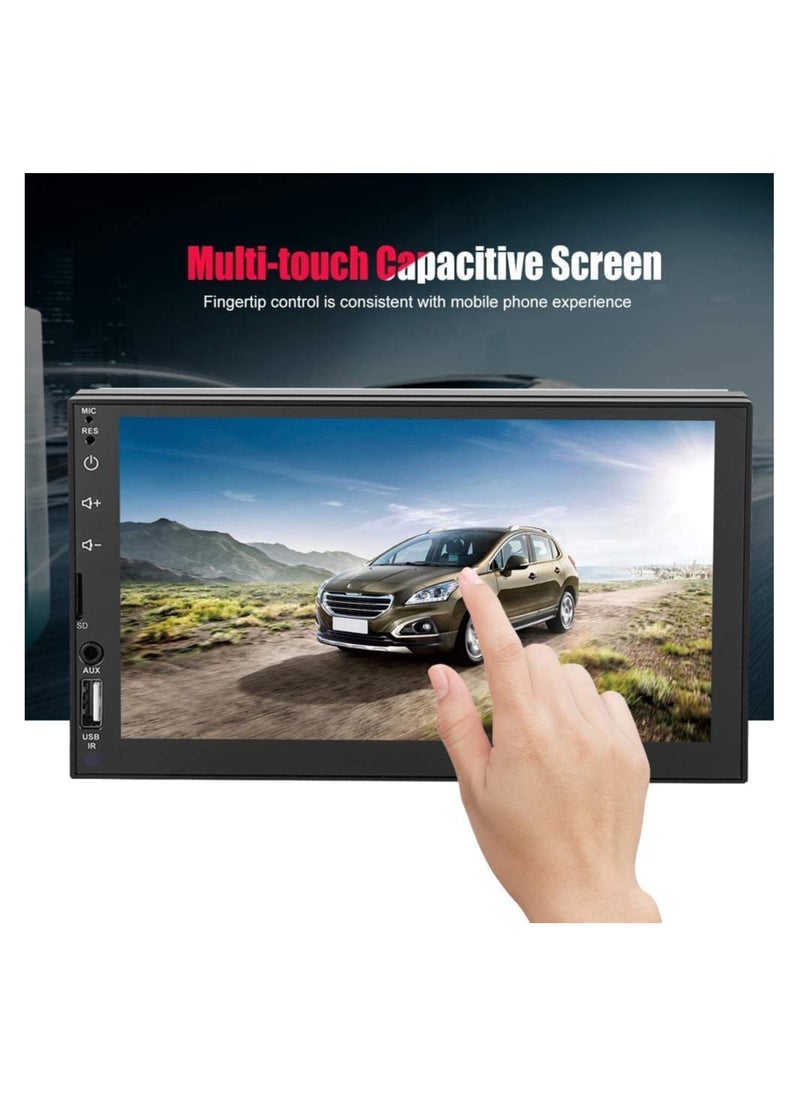 Car MP5 Player 7 Inch Car Stereo Radio HD MP5 Player Screen Bluetooth Radio 2din FM Wireless Remote Control with Touch Screen