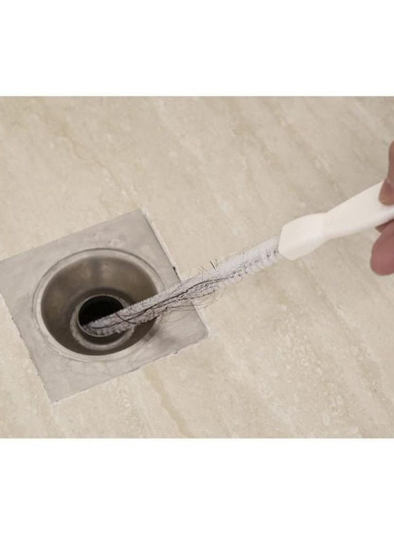 SYOSI Flexible Sink Cleaning Brush Water Pipe Drain Dredge Tool Bath Plug Long Hair Remover Overflow Unblocker Stick Snake Tube - Image 2