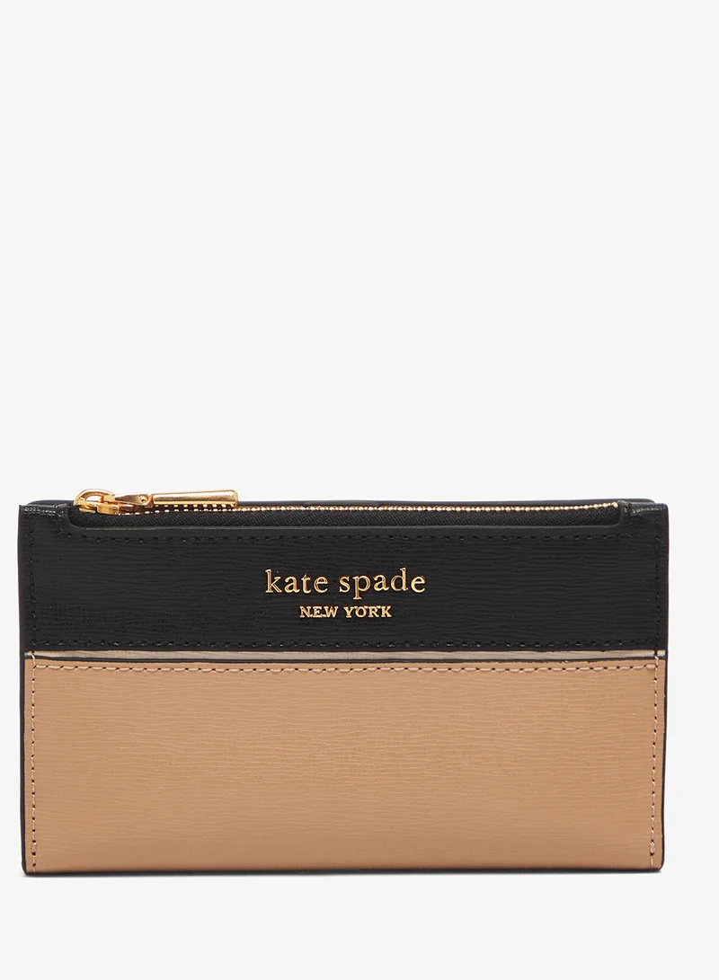 Logo Detail Zip Through Wallets
