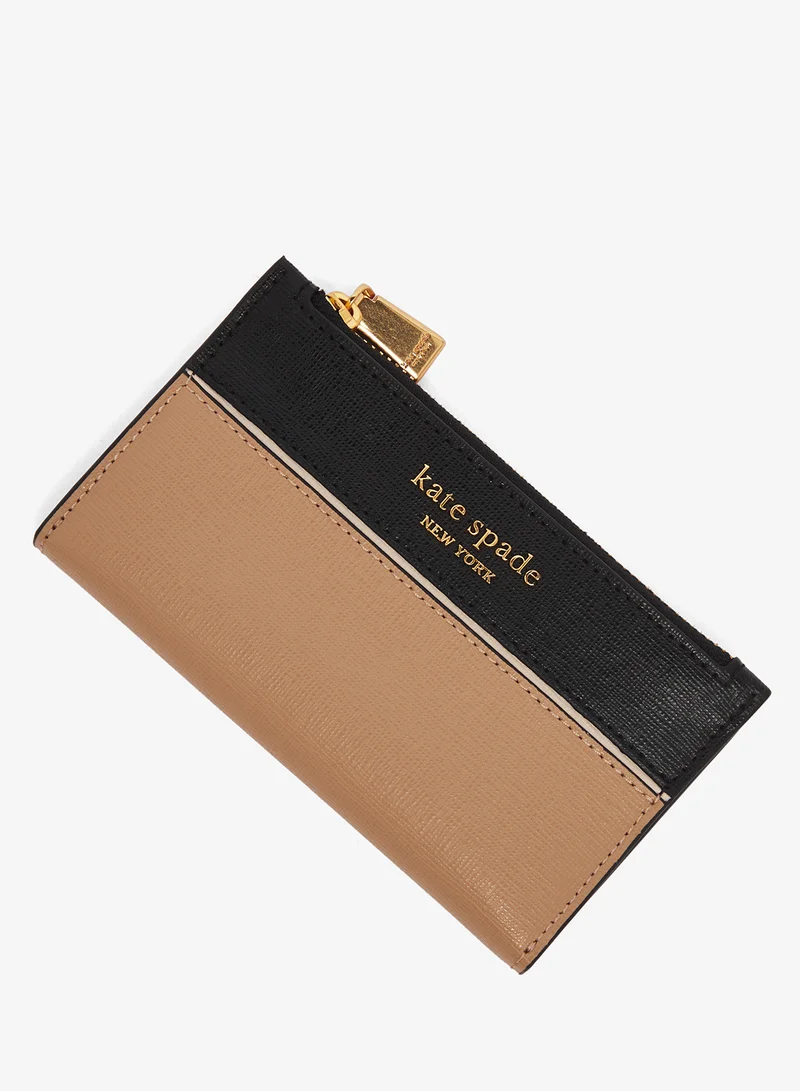Kate Spade Logo Detail Zip Through Wallets