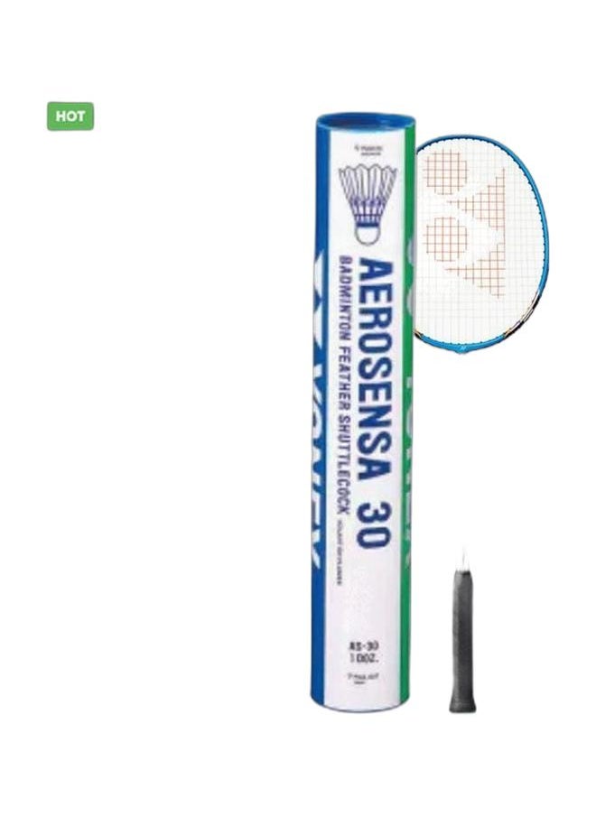 Yonex Muscle Power 8S Cyan 2Ug4 + Aerosensa 30Shuttlecocks Pack  - Image 1