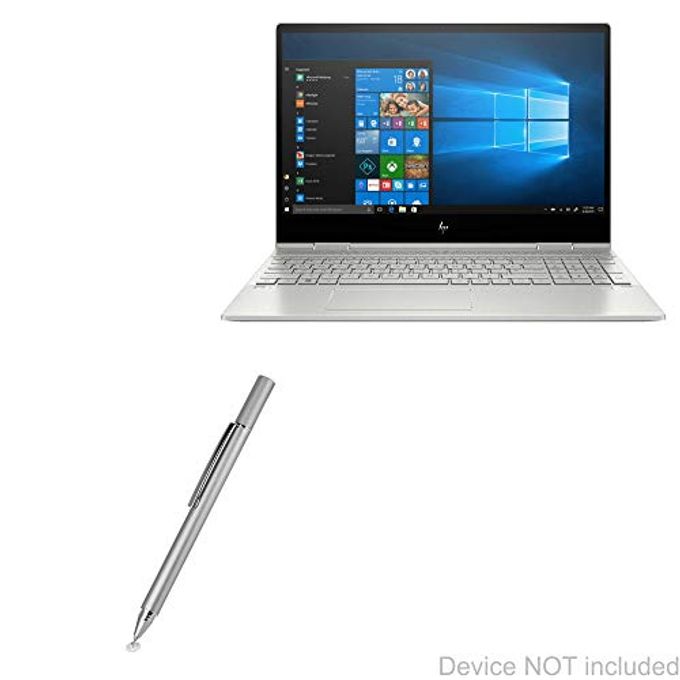 BoxWave Stylus Pen Compatible With Hp Envy X360 Convertible 2-In-1 Laptop (15.6 In) Finetouch Capacitive Stylus, Super Precise Stylus Pen Metallic Silver - Image 1