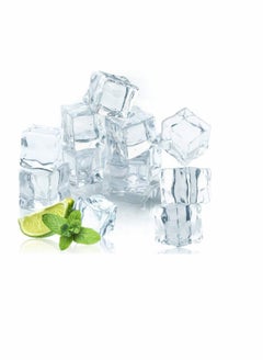 Y&D 50 Pcs 20MM Reusable Plastic Ice Cubes Clear Acrylic Fake Artificial Square Crystal for Photography Props Home Decoration Wedding Centerpiece Vase Fillers  - Image 1