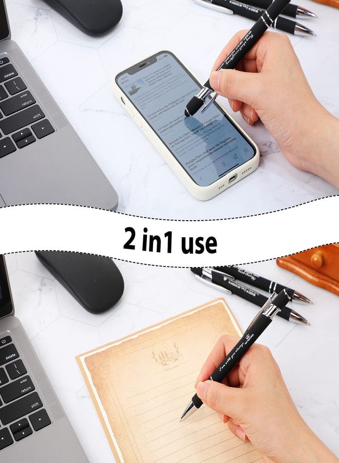 Fumete 21 Pcs Bible Verse Pens with Stylus Tip, 7 Quote Christian Ballpoint Inspirational Pens Christian Gift Bulk for Father's Day Religious Gift Men Dad Husband Office Church Graduation Supplies - Image 4