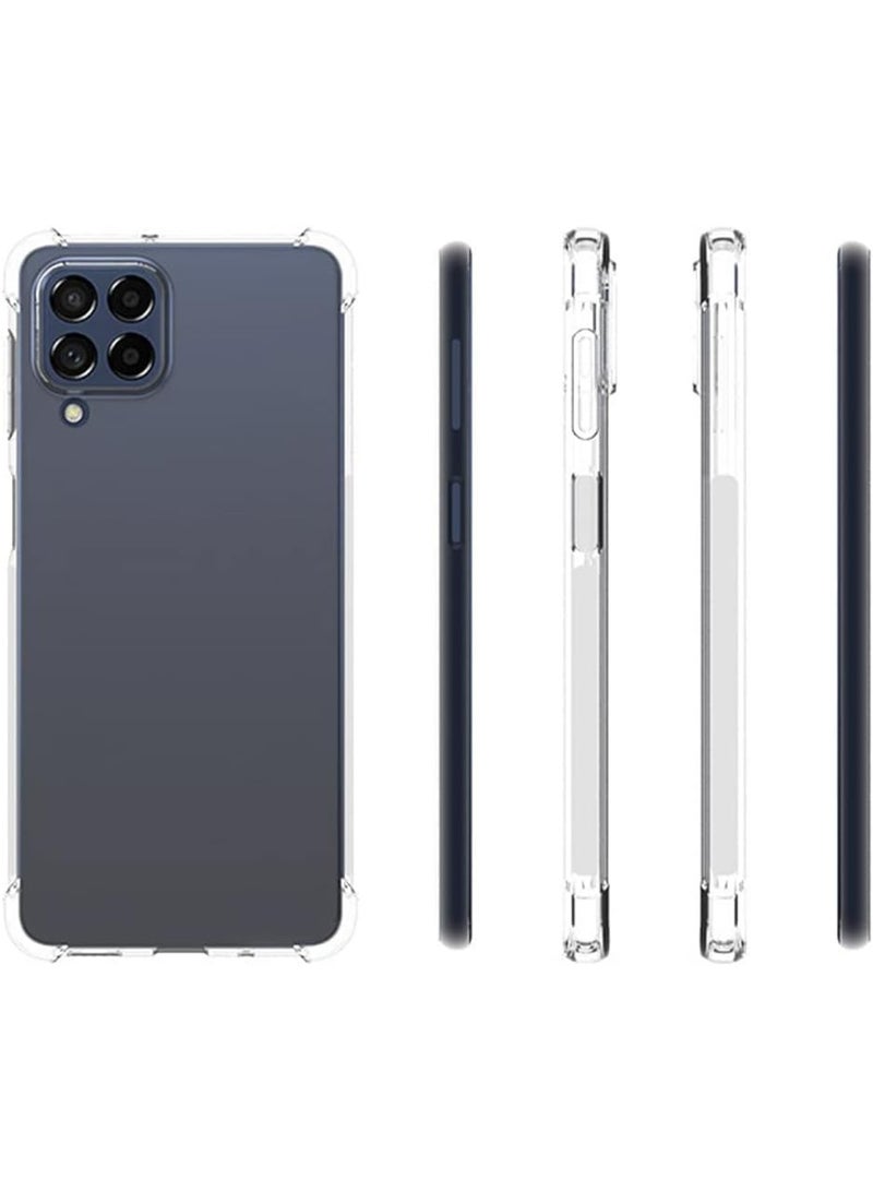 Clear TPU Case for Samsung Galaxy M53 5G with 2 Pcs Tempered Glass Screen Protector - Image 2
