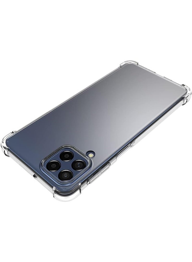 Clear TPU Case for Samsung Galaxy M53 5G with 2 Pcs Tempered Glass Screen Protector - Image 3