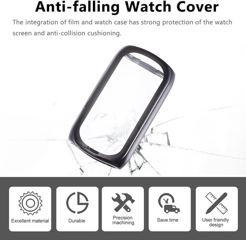 NOLITOY 2 Pack Black TPU Smartwatch Case Full Protection Lightweight Scratch Resistant - Image 4