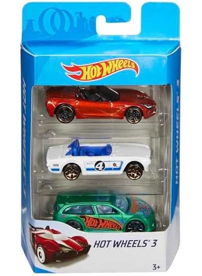 Hot Wheels 1 64 Scale Toy Race Cars Pick Up Trucks Rescue Vehicles Hot Rods And More 3 Pack Styles May Vary - Image 4