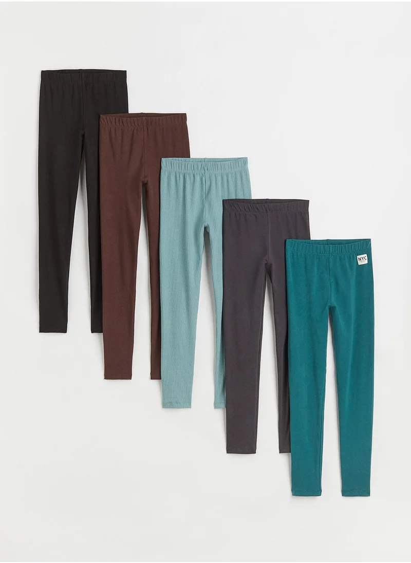 اتش اند ام Kids 5 Pack Essential Leggings