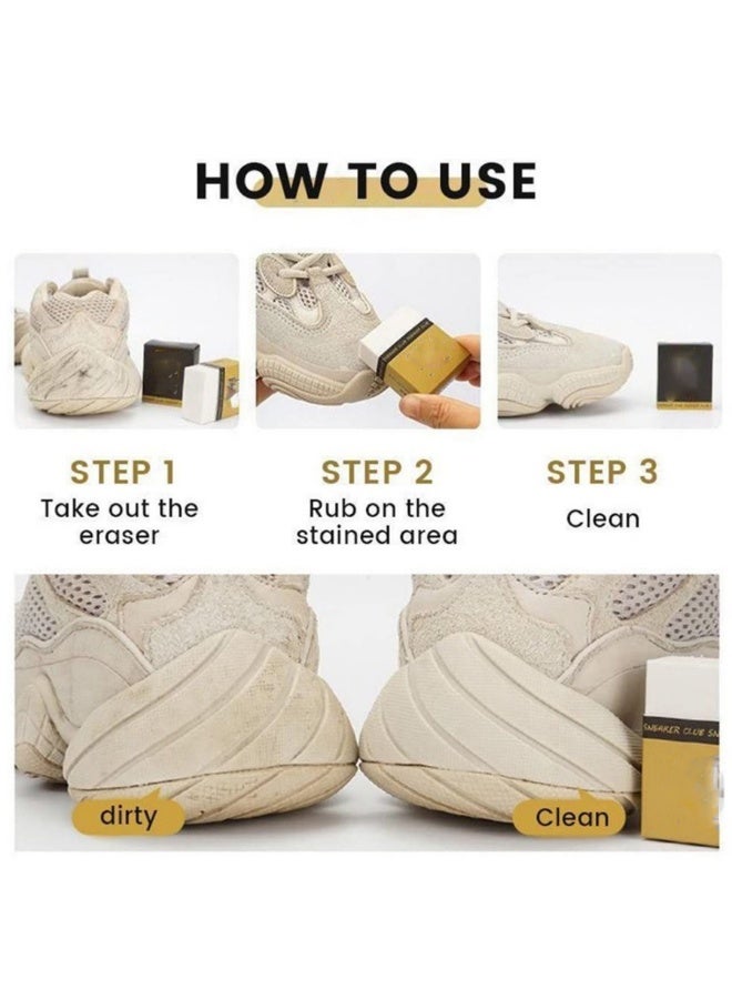 2 قطعة العناية بالأحذية تنظيف ممحاة فرشاة أحذية محمولة مزيل للبقع ممحاة ، لا حاجة للمياه ، يسهل حملها وتخزينها ، للأحذية الرياضية النظيفة ، الأحذية ، الأحذية - Image 5