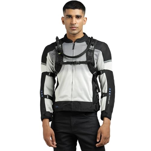 Royal Enfield Water Trail Backpack | Hydration Bag | Detachable 2L Hydration Pouch & Suction Pipe | Lightweight & Resilient 100% Polyester | Compact Design | Secure & Stable Strap| Free Size | Black - Image 5