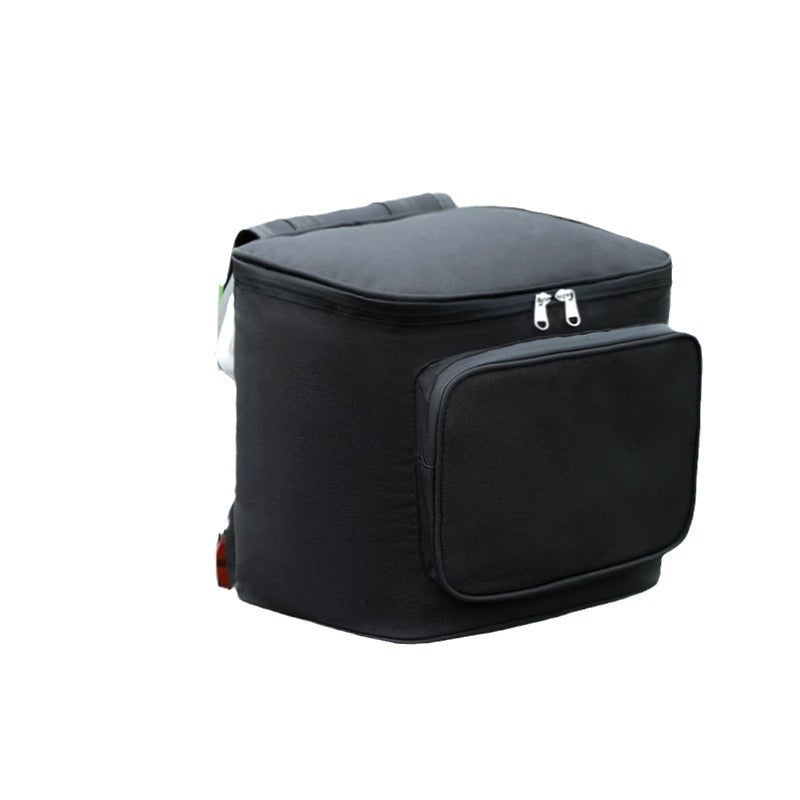 Electric Car Waterproof Rear Backrest Hanging Bag Battery Car Emmayadi Storage Bag Car Gods Storage Bag Large Capacity(Back hanging bag milky white) - Image 5