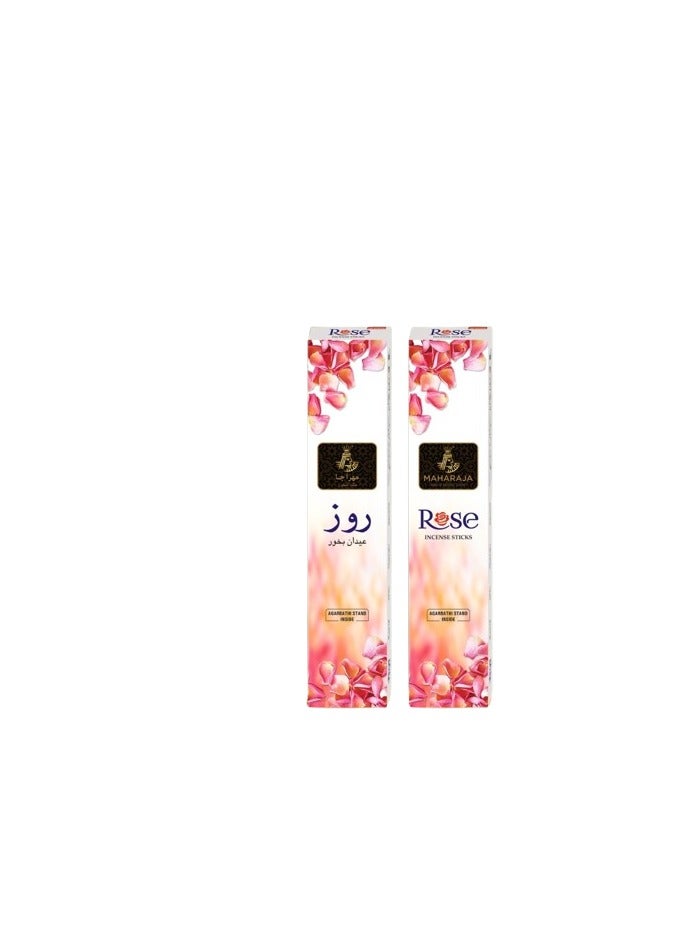 Maharaja Rose Incense Sticks, 100 Sticks per Pack, Pack of 6