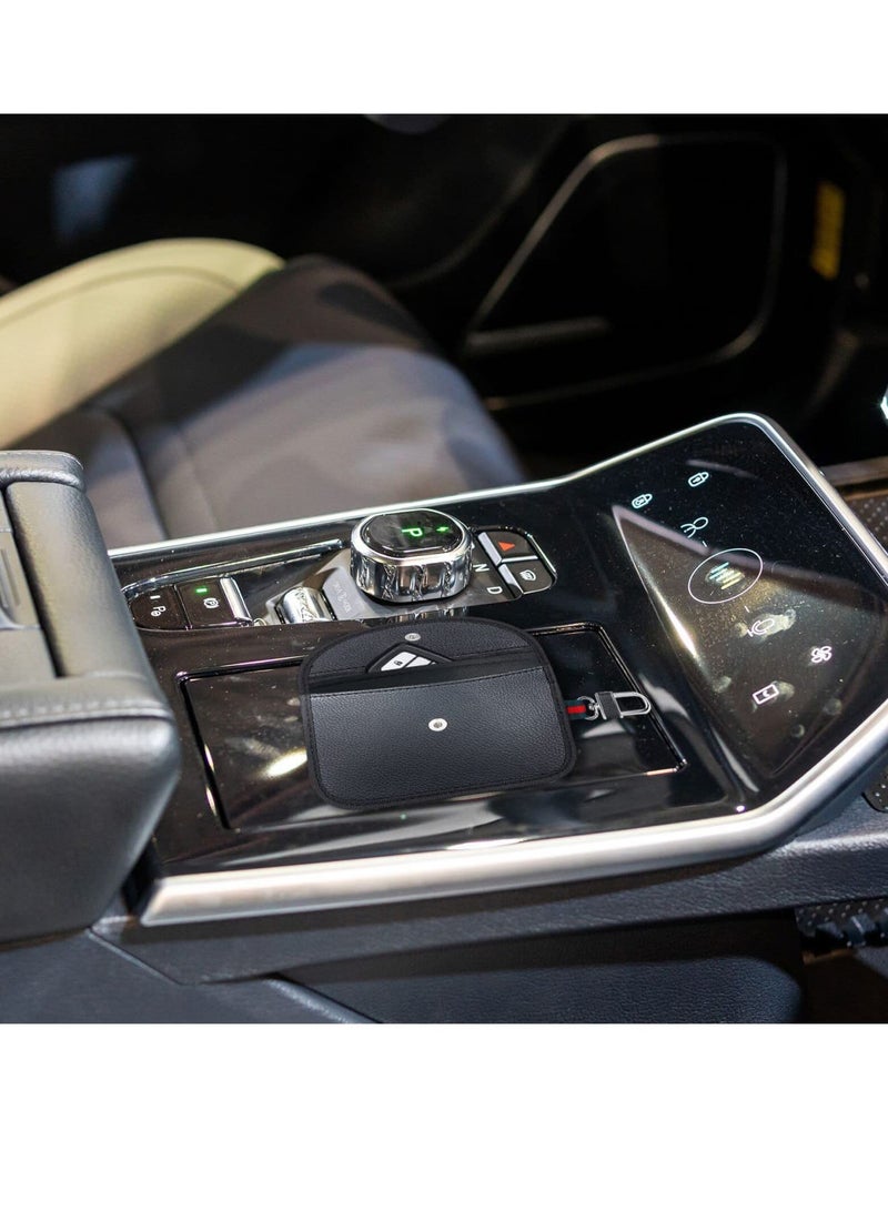 SOLARAE Faraday Pouch for Car Keys, 2 Pack Car Key Signal Blocking Pouch, Keyless Signal Blocking Key Case,RFID Anti-Theft Faraday Bag for Car Security, Anti-theft Signal Blocking Pouch car gift set - Image 4