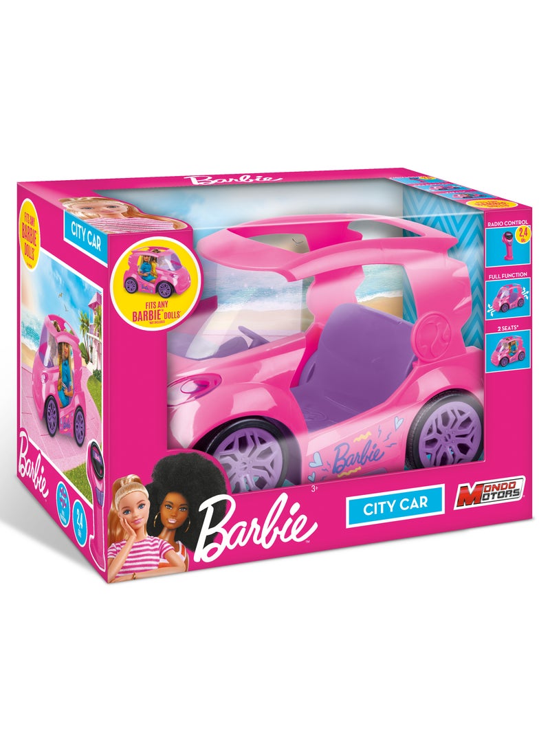 MONDO Barbie Remote Control City Car 2.4Ghz, Battery Operated | Toy Vehicle | Gift for Kids - Image 4