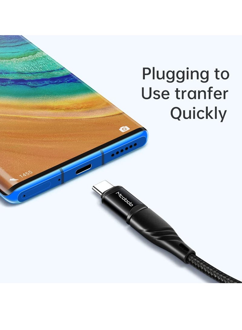 For Lightning Female to USB C Male Adapter for iPhone 15/15 Pro/15 Pro Max/15 Plus, for iPad Air, Samsung, Support Charging  Data Transfer, Type C Charger Connector Cable (2 Pcs, Black) - Image 4