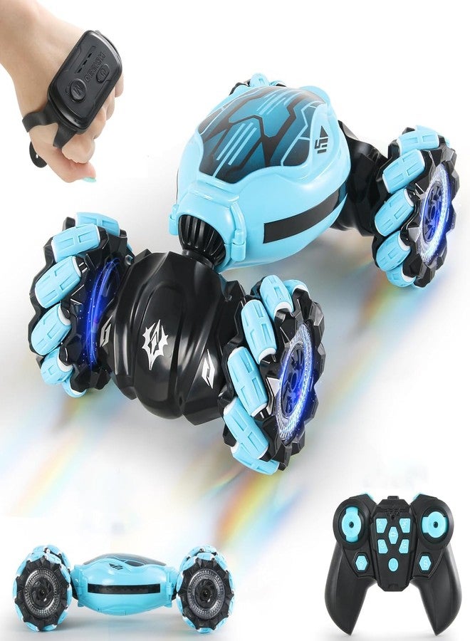Giptoc RC Stunt Car for Boys Age 8-12 - 2.4GHz Remote Control Toy with Hand Gesture Control, LED Lights, Music, 4WD Climbing Off-Road Vehicle - Image 1