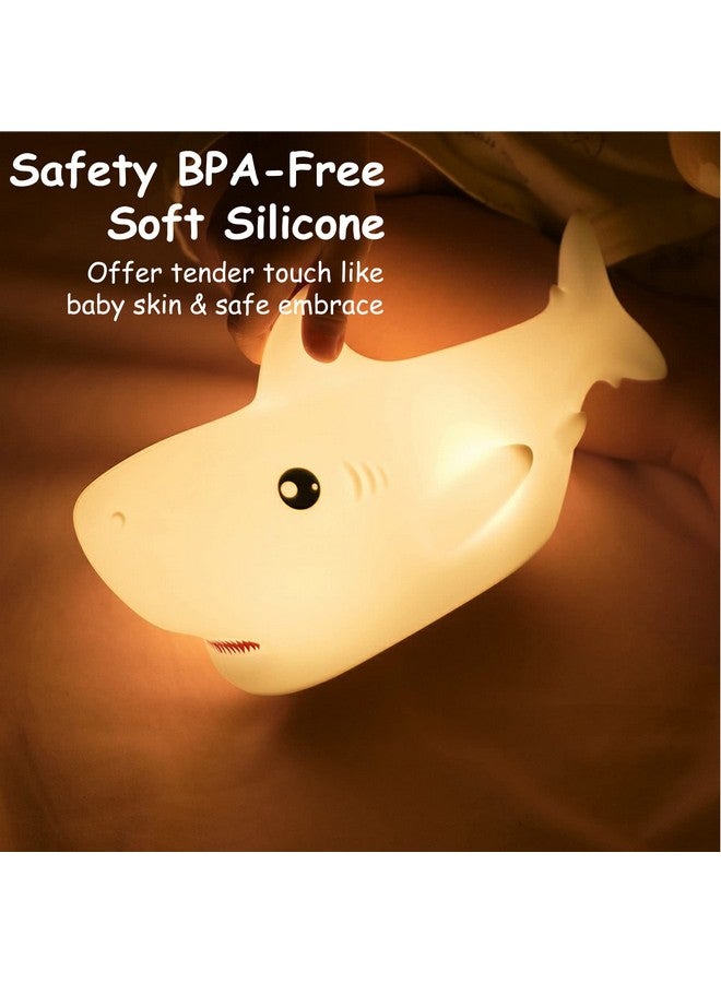 TriPro Shark Silicone Nursery Night Light Beach Room Decor Desk Lamp Bedroom Decorations - Image 5