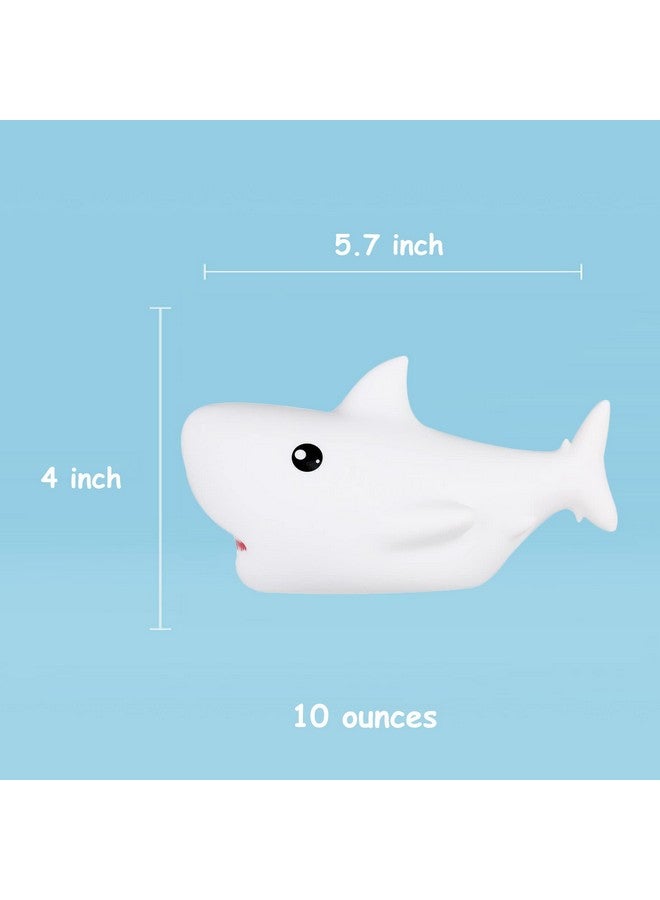 TriPro Shark Silicone Nursery Night Light Beach Room Decor Desk Lamp Bedroom Decorations - Image 3